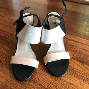 Never worn strap heels